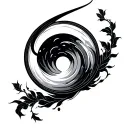 Zen Enso circle tattoo design idea