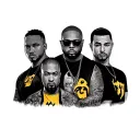 wu tang clan 8 members tattoo design idea