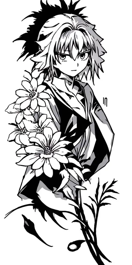 bleach flower tenth squag tattoo design idea