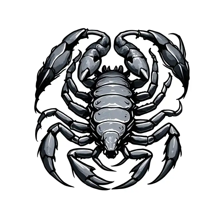 scorpion astrological sign tattoo design idea