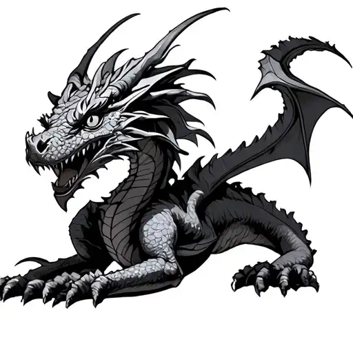 character from book known as "Verity as a Dragon" tattoo design idea