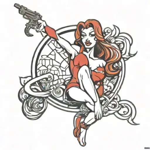 jessica rabbit tattoo design idea