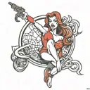 jessica rabbit tattoo design idea