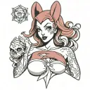 jessica rabbit tattoo design idea