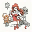 jessica rabbit tattoo design idea
