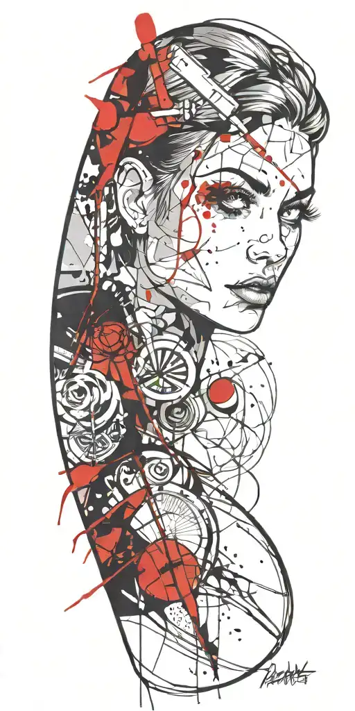 comic panel styled tattoo tattoo design idea