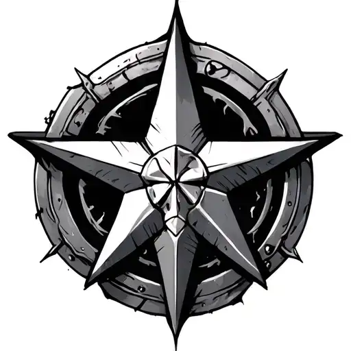 warhammer chaos star tattoo design idea