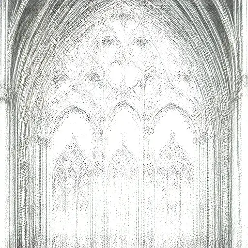 Gothic Cathedral Window tattoo design idea
