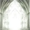 Gothic Cathedral Window tattoo design idea
