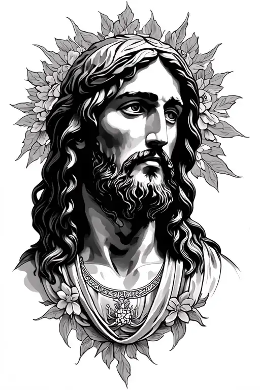 jesus christ tattoo design idea
