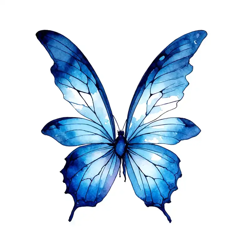 fine line butterfly for death off niece called moo  tattoo design idea
