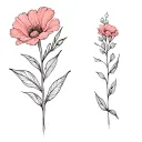 september birth flower and april death flower tattoo design idea