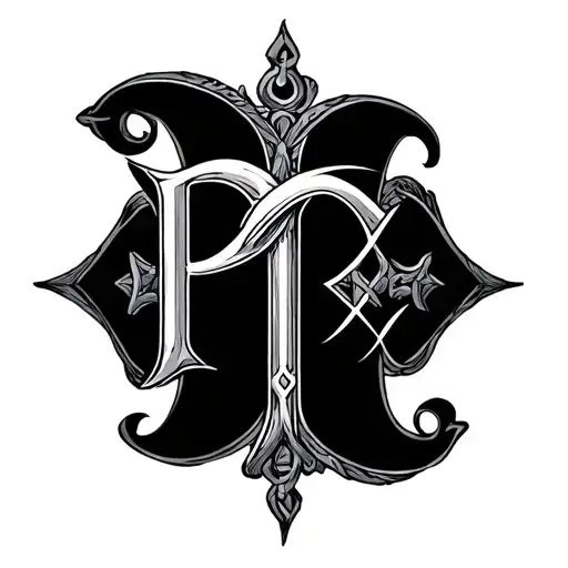 "P x " Chi Rho tattoo design idea