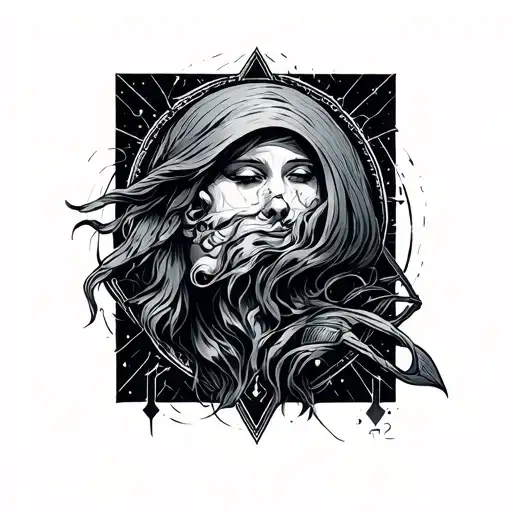 Sleep Token Euclid tattoo design idea