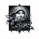 Sleep Token Euclid tattoo design idea