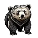 irezumi bear full back tattoo tattoo design idea