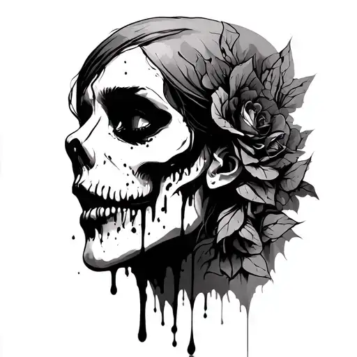 bleeding in silence tattoo design idea