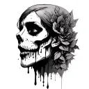 bleeding in silence tattoo design idea