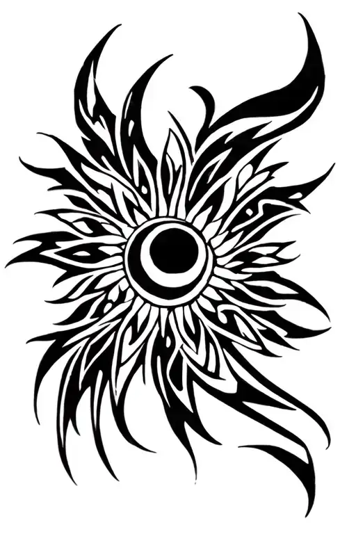 inka sonne tattoo design idea