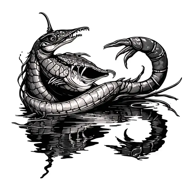 swamp cajun tattoo design idea