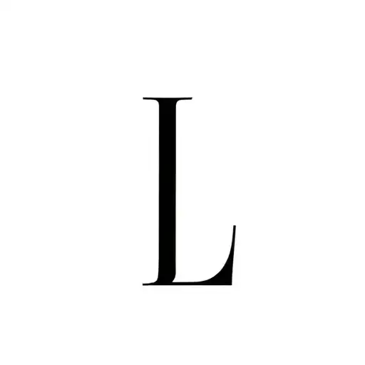 letter L tattoo design idea