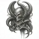 Giger tattoo design idea