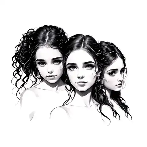 Three Sisters tattoo design idea