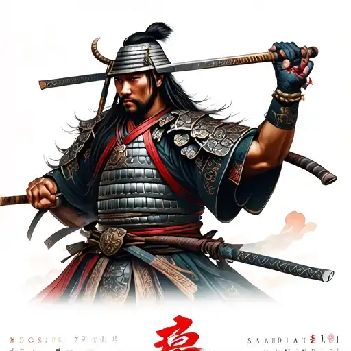 samurai warrior tattoo design idea