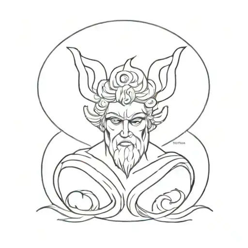 hades Greek mithodlogy symbol tattoo design idea