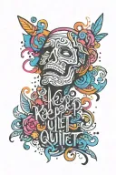 keep quiet tattoo design idea