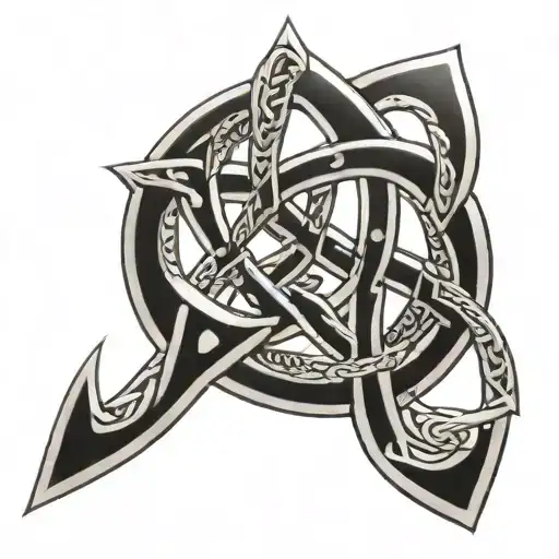 celtic trinity knot tattoo design idea