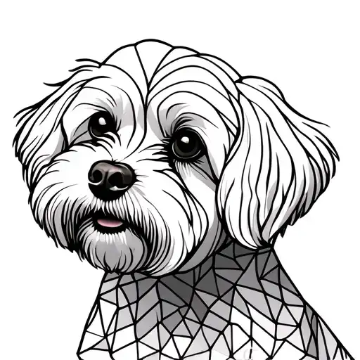 Bichon Frise tattoo design idea