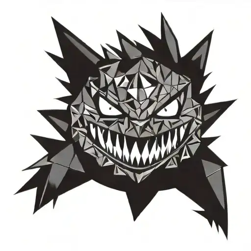 Pokemon Gengar tattoo design idea