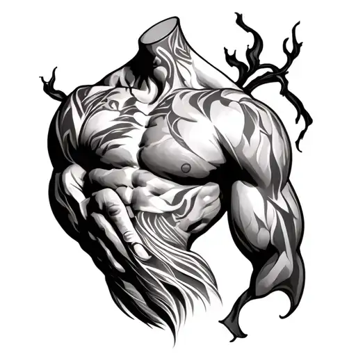 Tricep tattoo design idea