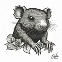 Mole tattoo design idea