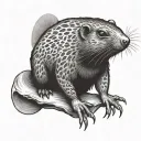 Mole tattoo design idea