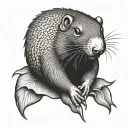 Mole tattoo design idea