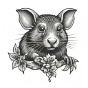 Mole tattoo design idea