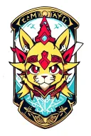 Digimon Badges tattoo design idea
