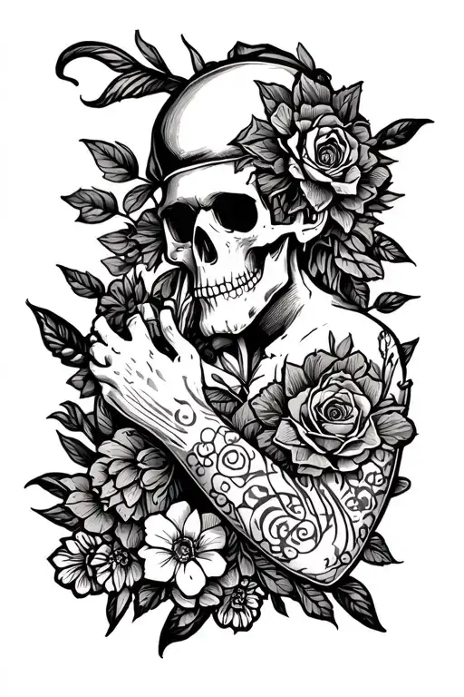 old school sleeve dark fantasy tattoo design tattoo design idea