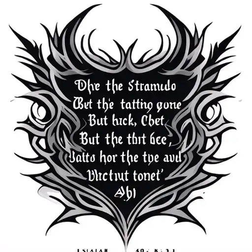 Tribal Scripture Tattoo Concept Layout1. Left Chest (Starting Point – Bold & Curved Scripture)📍 Isaiah 40:31 (“But th tattoo design idea