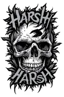 "Harsh" Harsh tattoo design idea