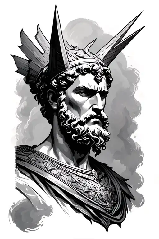 Vulcan Roman god tattoo design idea