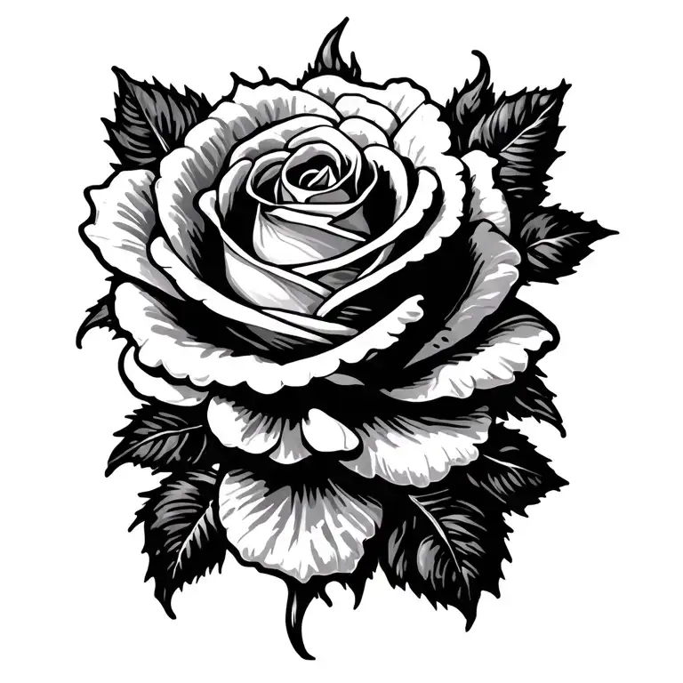 rosette tattoo design idea