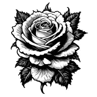 rosette tattoo design idea