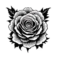 rosette tattoo design idea