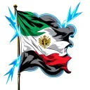 itlian flag cloud backround with blue lighting bolts  tattoo design idea