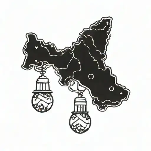 A tattoo of the iconic Christmas lights communication from Stranger Things spelling out 'Lilyanna' in a creative way tattoo design idea