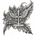 my mercy prevails over my wrath tattoo design idea