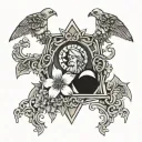 holy trinity tattoo design idea